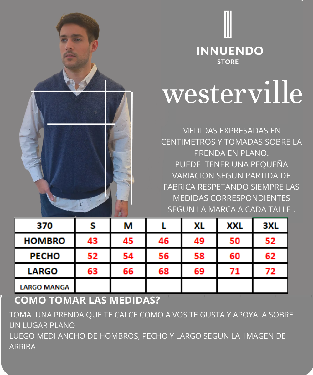 Tabla de talles de WESTERVILLE